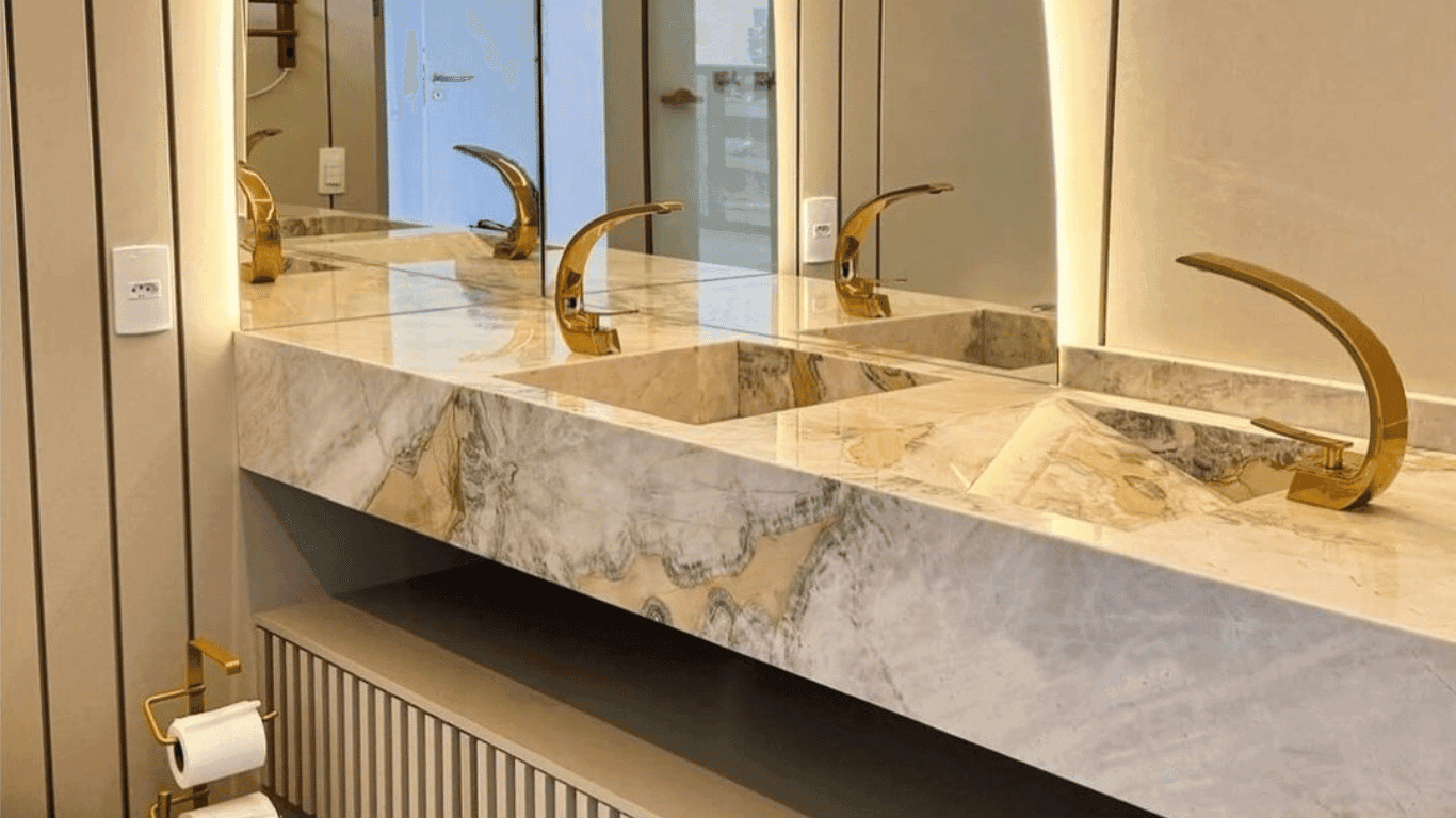 01. Marmoraria - Mármore e granito - Banheiro - lavatório