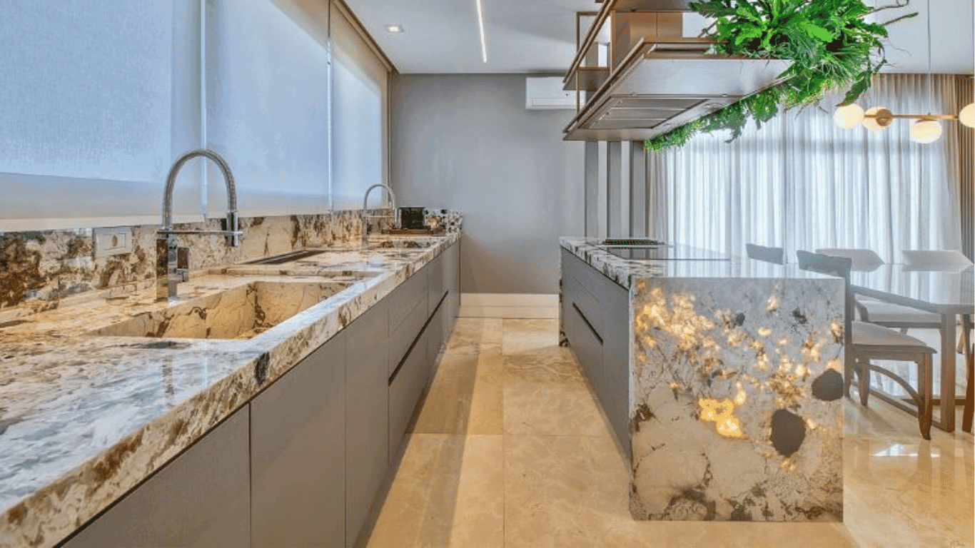 06. Marmoraria - Mármore e granito - Cozinha - lavatório